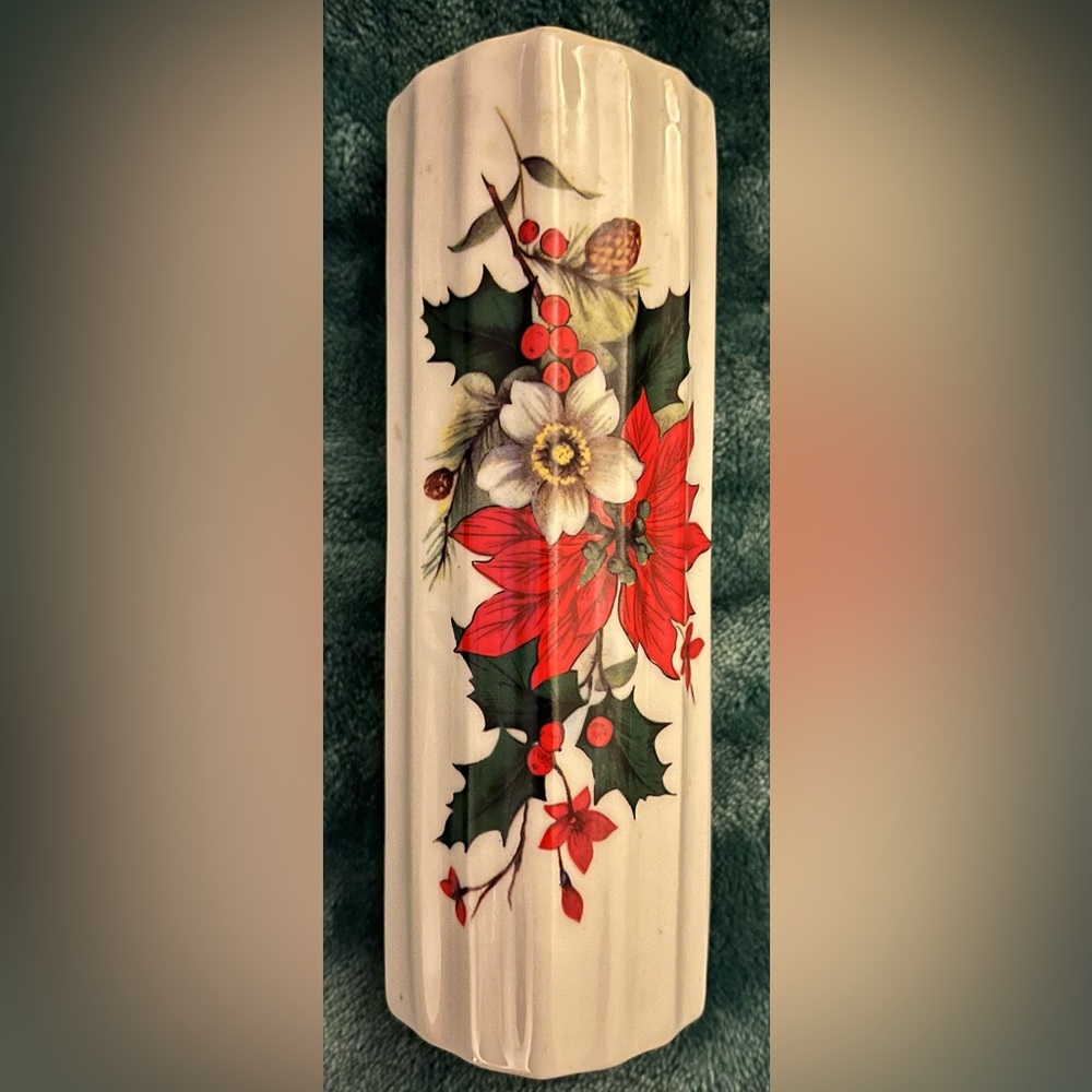 Vintage Christmas Heart Vase
